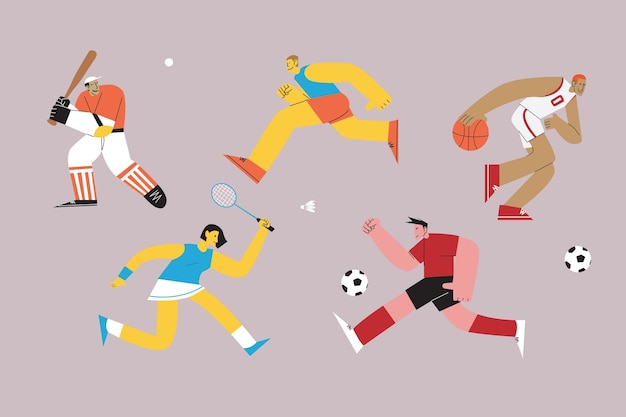 Sport flat design