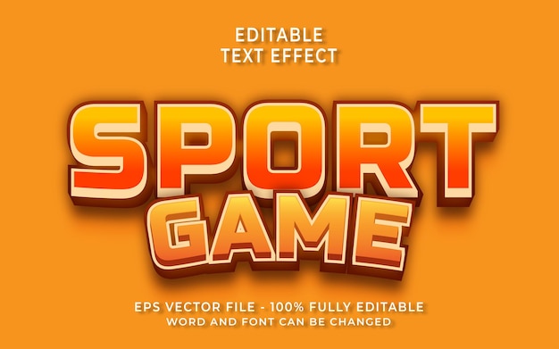 Sport Game text effect