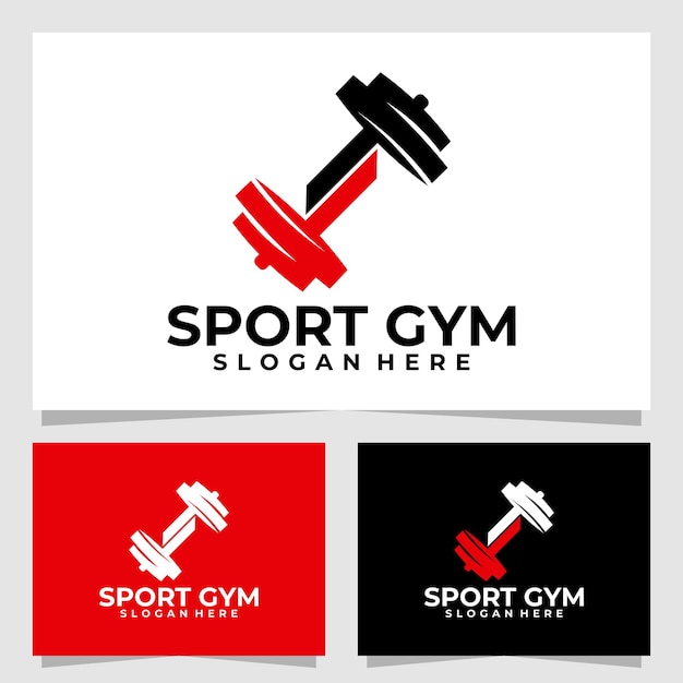 Sport gym logo vector design template