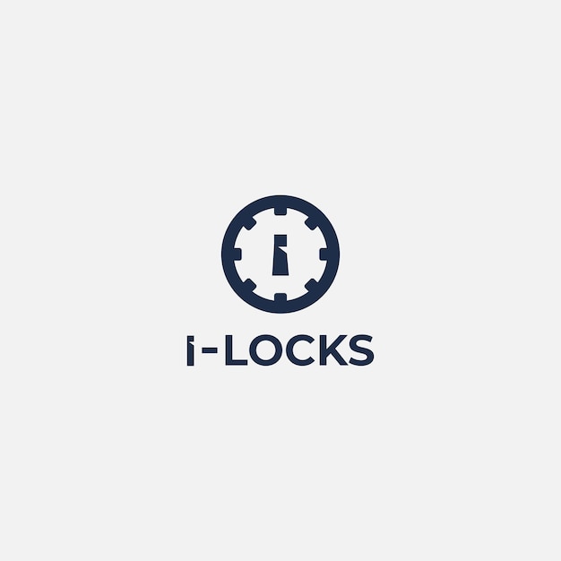 Sport i lock modern logo i letter