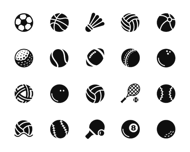 Vector sport icon isolated on white background