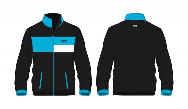 Sport Jacket Blue and black t illustration 