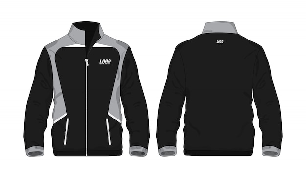 벡터 스포츠 재킷 회색과 검은 색 그림