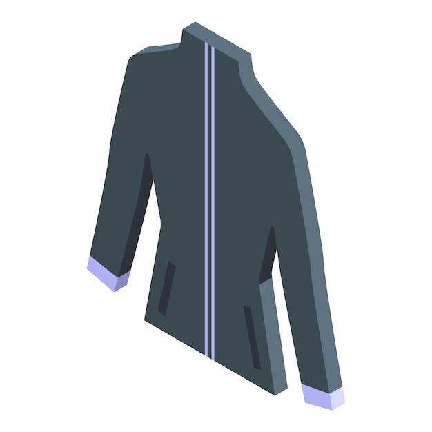 Vector sport jacket icon isometric vector fashion apparel gym workout