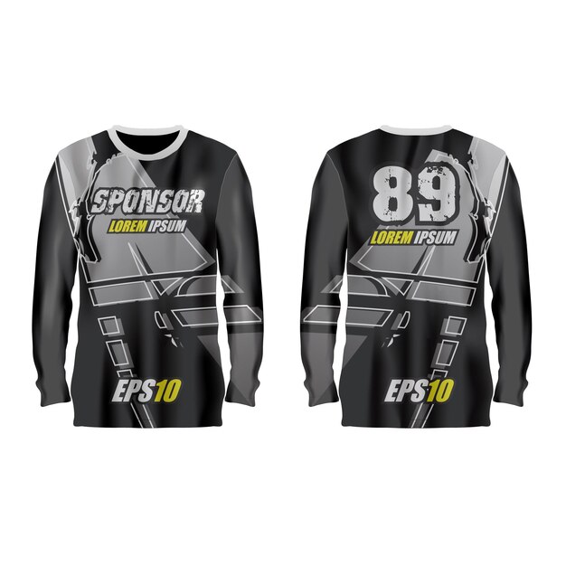 Illustrazione di sfondo astratto jersey sport