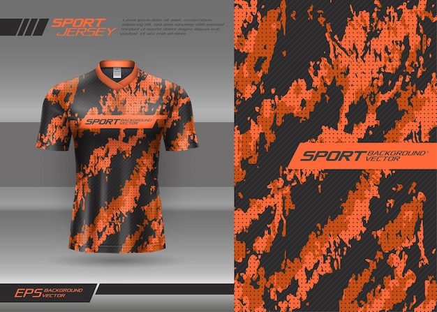 Sport jersey abstracte textuur met grunge patroon voor voetbal racen gaming motorcross fietsen