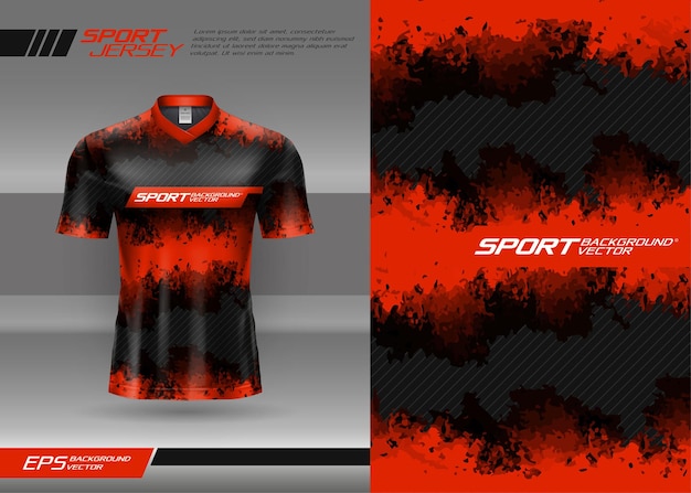 Sport jersey abstracte textuur met grunge patroon voor voetbal racen gaming motorcross fietsen