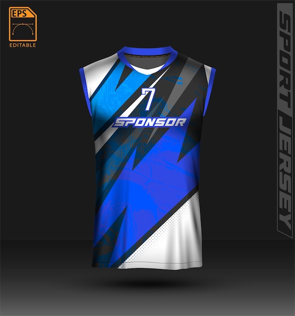 Vector sport jersey basketball vollyball gaming