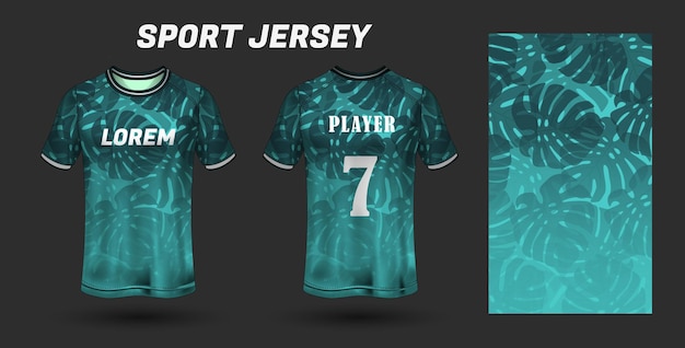 Sport jersey design fabric textile template