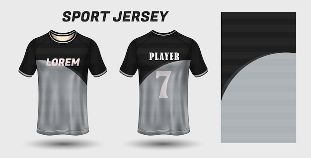 Sport jersey design fabric textile template