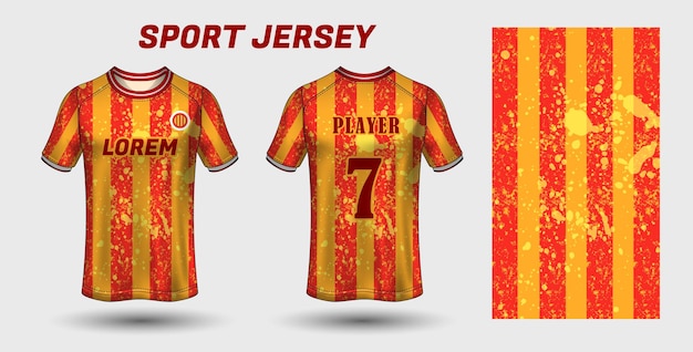 Sport jersey design fabric textile template