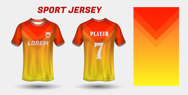 Sport jersey design fabric textile template