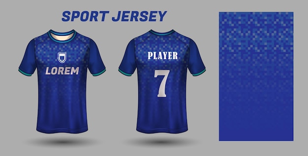 Sport jersey design fabric textile template