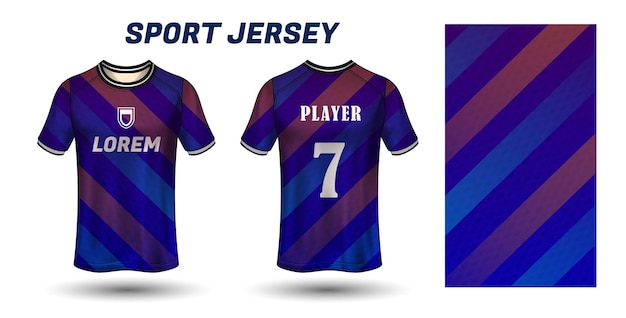 Sport jersey design fabric textile template