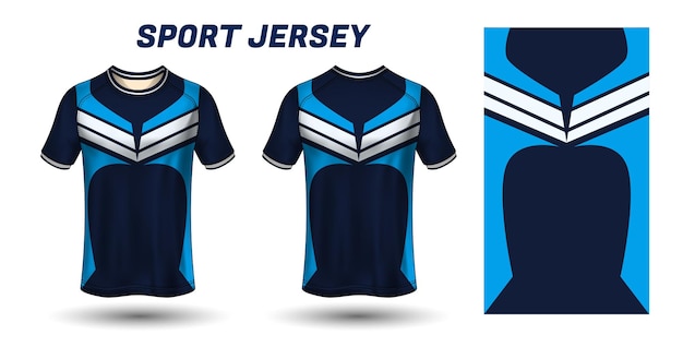 Sport jersey design fabric textile template