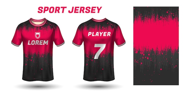 sport jersey design fabric textile template