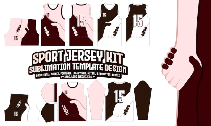 Vector 스포츠 저지 디자인 스포츠 착용 레이아웃 291 축구 축구 esport 농구 배구 배드민턴 풋살 tshirt