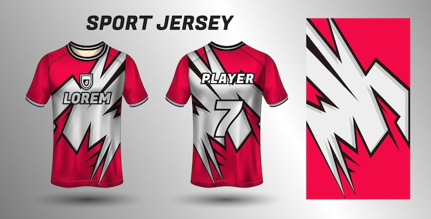 Sport jersey design template jersey mockup