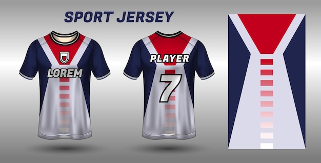 Mockup di jersey modello di design in jersey sportivo