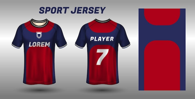 Sport jersey design template jersey mockup