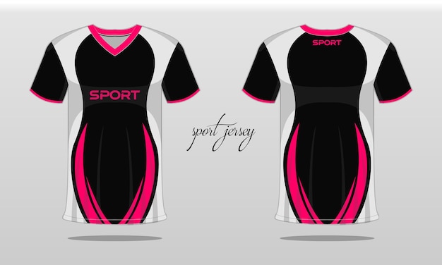 Sport jersey en t-shirt sjabloon sport jersey ontwerp vector. Sportontwerp voor voetbal