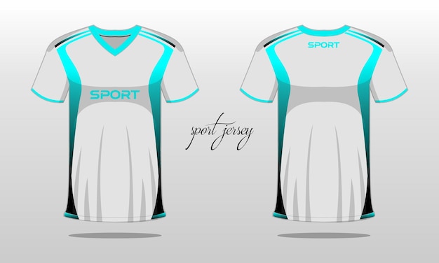 Sport jersey en t-shirt sjabloon sport jersey ontwerp vector. Sportontwerp voor voetbal