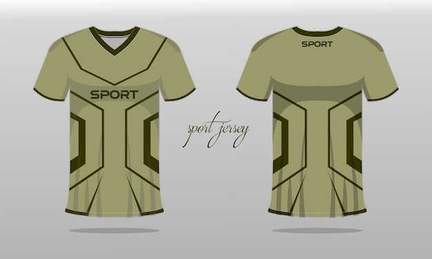 Sport jersey en t-shirt sjabloon sport jersey ontwerp vector. Sportontwerp voor voetbal