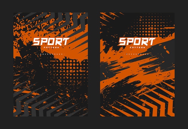 Sport jersey grunge ontwerp voor raceteam, motorcross