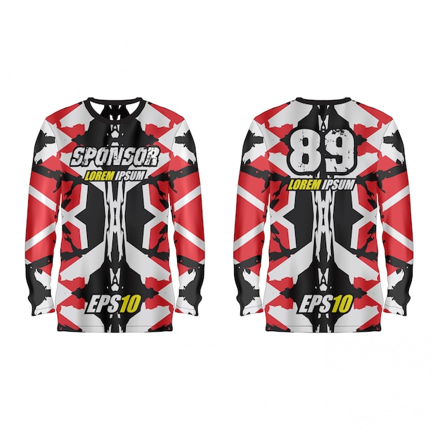 Vector sport jersey illustratie