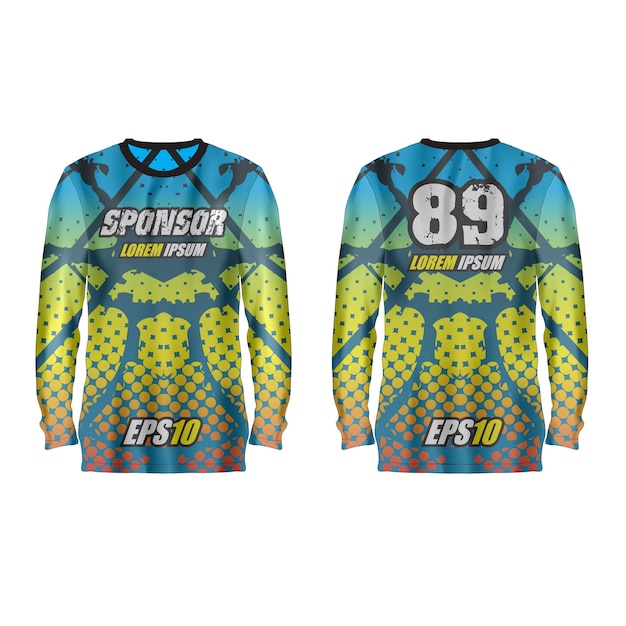 Vector sport jersey illustratie