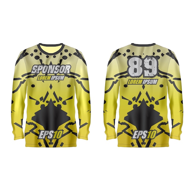 Vector sport jersey illustratie