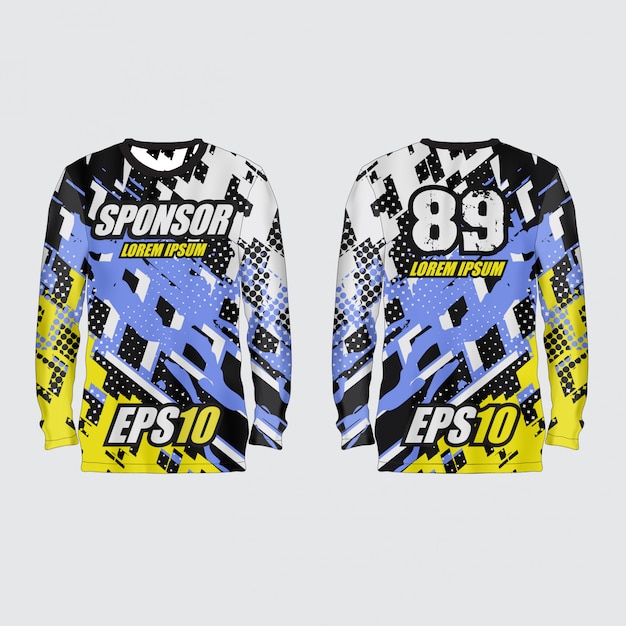 Vector sport jersey illustratie