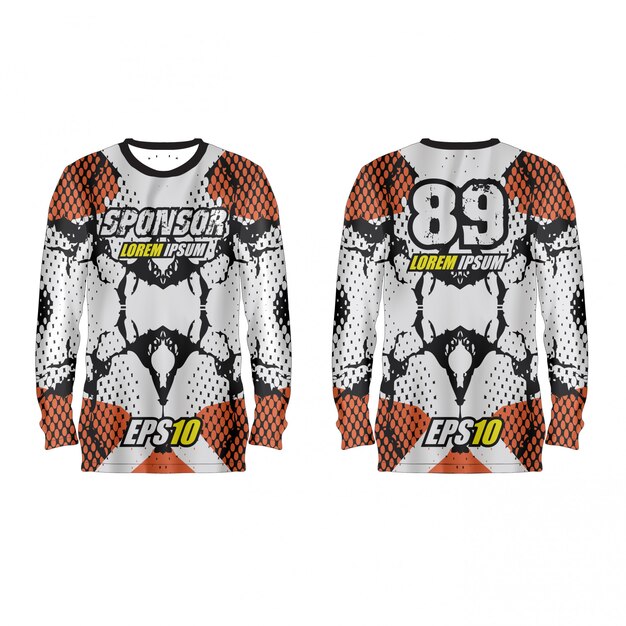 Vector sport jersey illustration