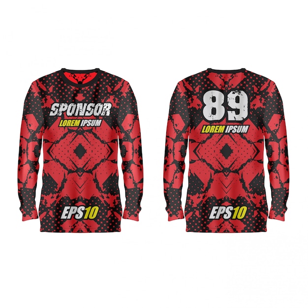 Vector sport jersey illustration