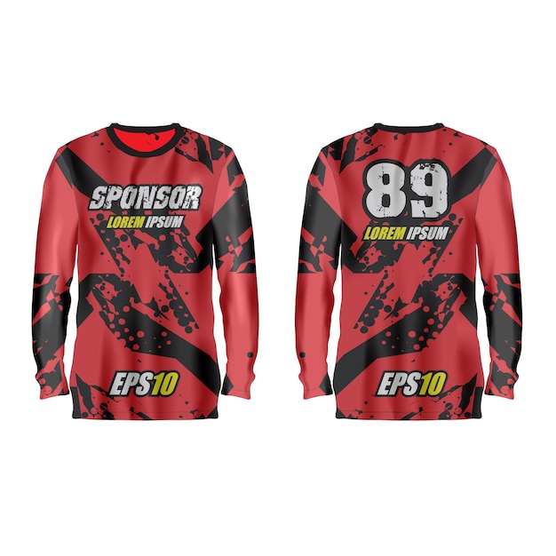 Vector sport jersey illustration