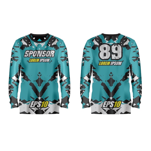 Vector sport jersey illustration