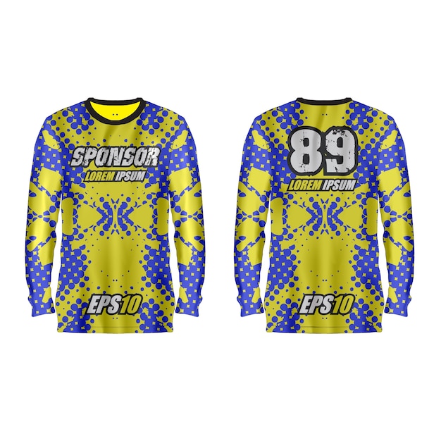 Vector sport jersey illustration