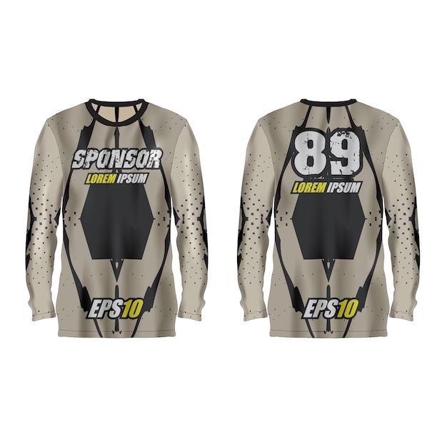 Vector sport jersey illustration