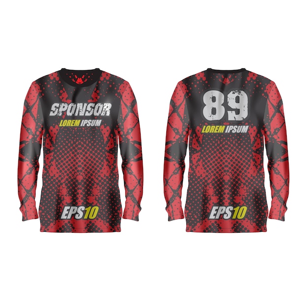 Vector sport jersey illustration