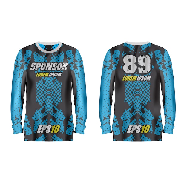 Vector sport jersey illustration