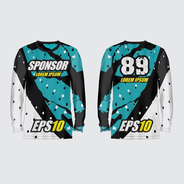 Vector sport jersey illustration