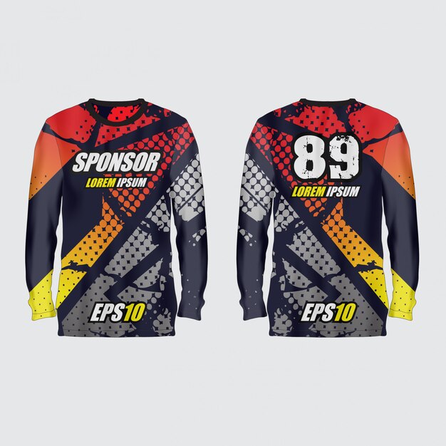 Vector sport jersey illustration