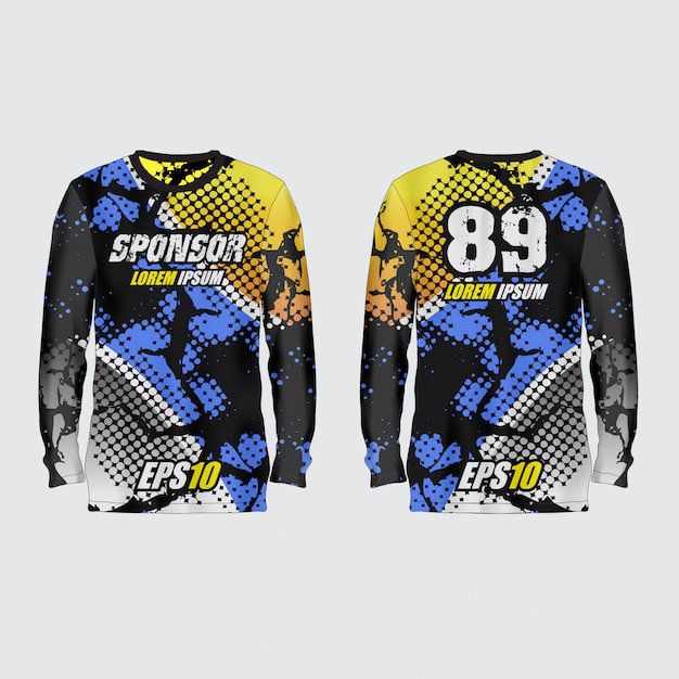 Vector sport jersey illustration