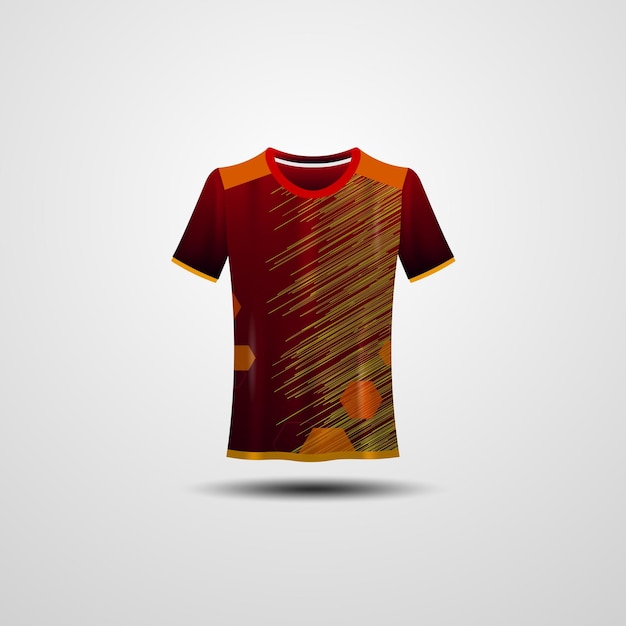 Modello di mockup di maglia sportiva. maglietta sportiva dal design creativo