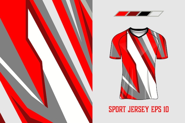 Sport jersey ontwerp stof textiel sjabloon Premium Vector