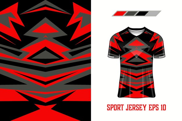 Sport jersey ontwerp stof textiel sjabloon Premium Vector