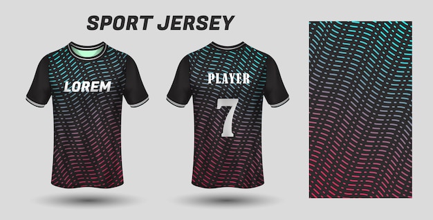 Sport jersey ontwerp stof textiel sjabloon