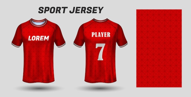 Sport jersey ontwerp stof textiel sjabloon