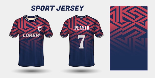 Sport jersey ontwerp stof textiel sjabloon