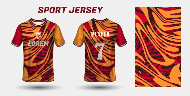 Sport jersey ontwerp stof textiel sjabloon